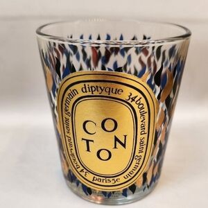 Empty Diptyque Coton 2023 Christmas Holiday candle holder and box